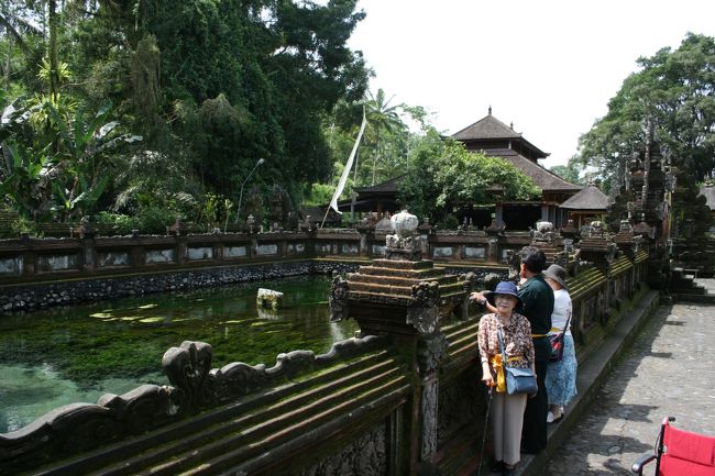 ティルタエンプルの聖なる泉、ここから綺麗な清水が湧き出ていました。
