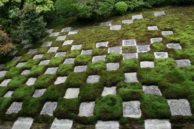 東福寺のお庭　苔が芸術的に美しい