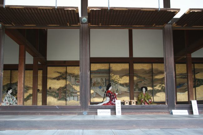入内の様子が人形で再現されていました。美しい襖絵にうっとり。