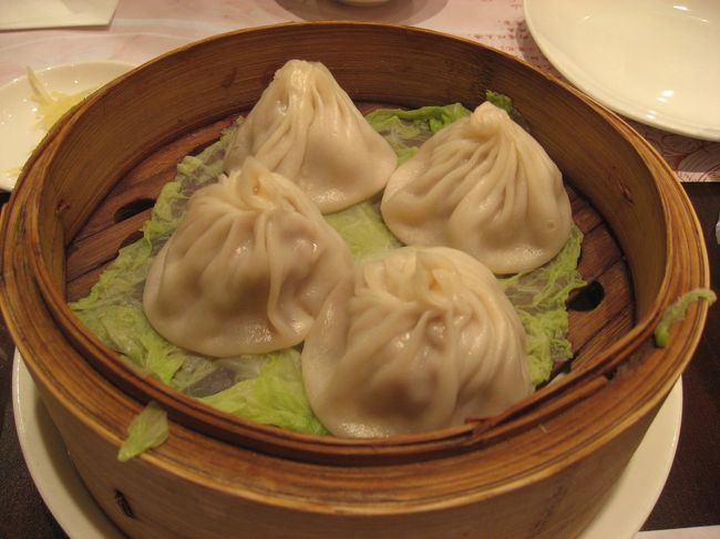 Crystal Jadeの小籠包<br />あっつあつでうまい〜〜<br />今まで食べた小籠包の中でトップ３入りは確実です。<br />鼎泰豊の小籠包より私は好きな味。