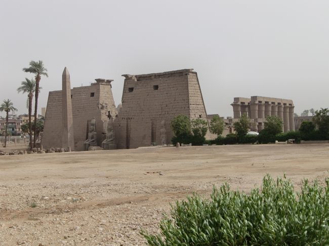 ルクソール神殿なんかも道から眺めつつ、ぶらぶらと。