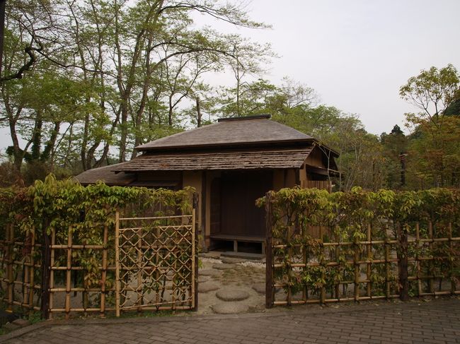 【残月亭】<br />博物館の脇にあった残月亭。