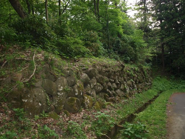 沢門近くまで来ると再び石垣が、沢門は沢の曲輪と中の曲輪をつないでいたそうです。