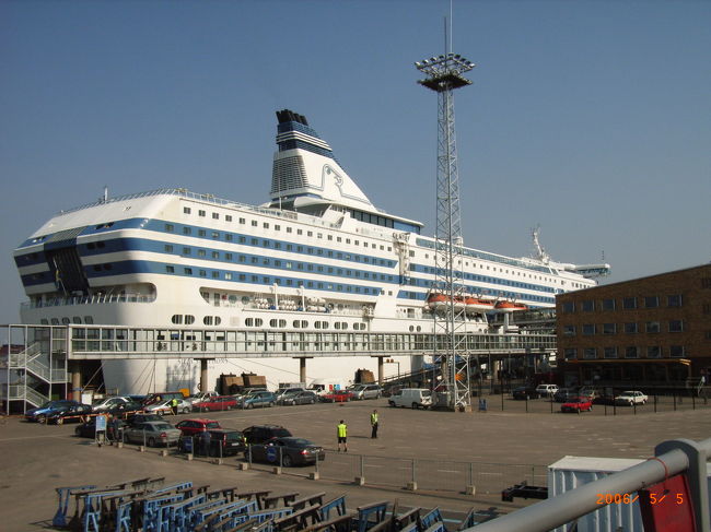 このシリヤラインに乗って、ストックホルムまで移動する。