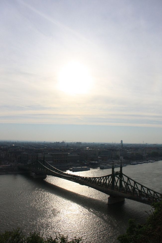 自由橋。<br /><br />昔、「フランツ・ヨーゼフ(シシィの旦那)」橋という名称だったが人気なく名前も変わった。ブダとペストを渡す橋は数多いが、くさり橋の次に僕は自由橋が美しいと思う。