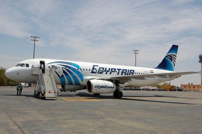 なんと、アブシンベルへ向かう飛行機は私達だけとの事。<br />お好きな席へどうぞってスゴイ！アブシンベル空港に到着する際、左側の席からアブシンベル神殿が見えるそうですが、全員が左側に乗ってしまうと飛行機のバランスが悪くなってしまうので、１人ずつ分かれて欲しい、といわれたので左の席は相方に譲りました。