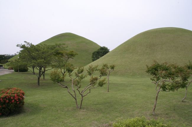 同じく古墳公園にある古墳群。<br />