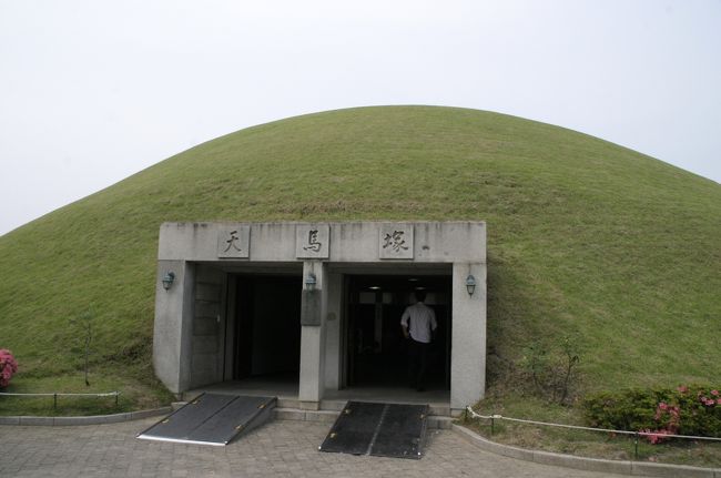 古墳公園にある「天馬塚（チョンマチョン）」は内部を見学できるようになっています。<br />