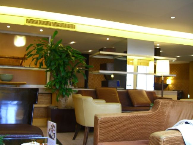 さて、海苔と雑貨と螺鈿を持って、一旦ホテルに帰ることにする。<br />ホテルまでも、徒歩。もくもく・・と歩いて、部屋に戻る前に「エグゼクティブ・ラウンジ」で、コーヒーなどを飲んでまったり過ごす。<br />エグゼクティブルームを使用している客は、専用ラウンジがあって、そこで朝食も摂ることができる。朝以外の時間は、コーヒーやスナックのサービスがある。<br />「いやぁ・・、いい買い物したねぇ」私的には、かなり満足。<br />「今夜は、どこに食べに行くのー？」「んとねー、韓定食」やっぱ韓国に来たからには、テーブルいっぱいのお皿。そこに盛り付けられた、色とりどりの料理。見てみたいじゃないですか。食べてみたいじゃないっスかぁ〜♪ww<br />外が、薄暗くなりかけたので、「そろそろ行こうか」と、ホテルから出る。