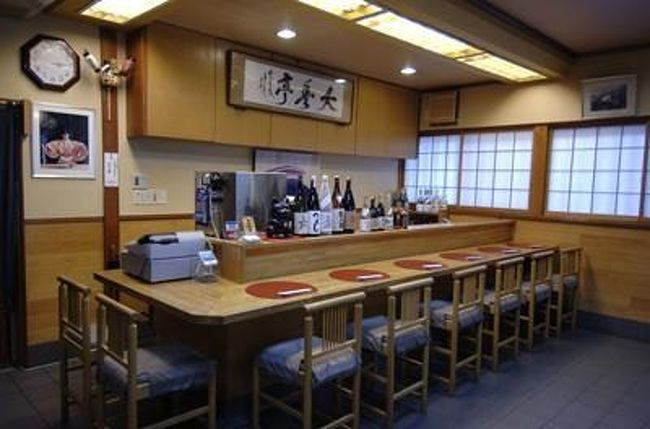 これはカウンターですが座敷で頂きました。