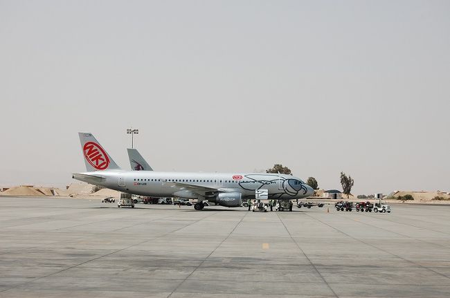 見たことない飛行機にこれまた大興奮！