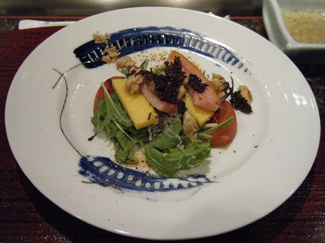 サラダ<br />　塩昆布を炒めて振りかけてあります