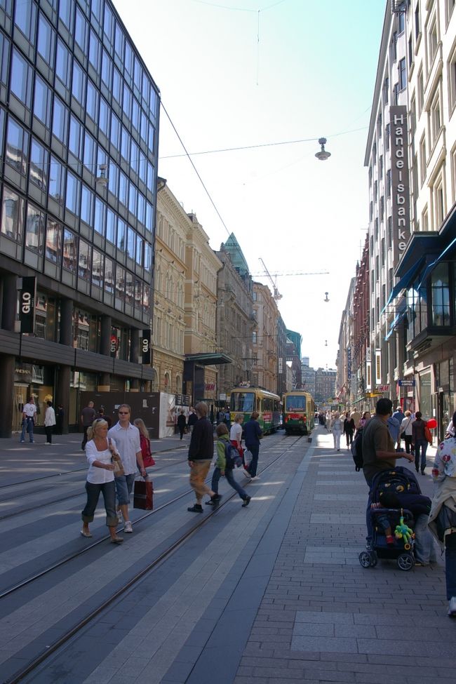 トラムが走る街並み。