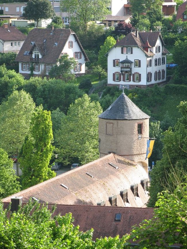 Ehem Fuerstliche Hofhaltung（英語で言うとFormer Princely Residence）のWeissen Turm（White Tower）が眼下に見えます。