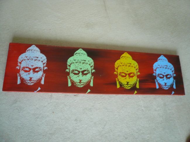 絵画その?　デンパサールのウナギで購入<br /><br />125,000ルピー（1250円位)<br /><br />ブッタ縦バージョンもありましたが、一番カッコいいのはこれでした。