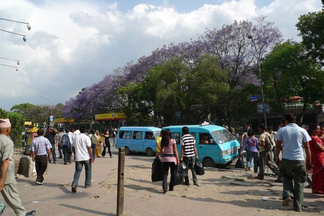 午後はミニバス（マイクロ）に乗って古都パタンへ。バスはもちろん英語で行き先なんて書いていないがスタッフが行き先を連呼しているので特に問題なく乗れる。<br /><br />周りの乗客にパタン中心地に行きたい旨をアピールして近くになったら教えてもらって下車。