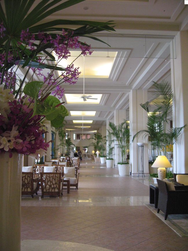 開放的なロビーです。受付と一緒に夕食の予約も済ませました。<br /><br />ここの食事は安くても￥４０００円はかかります。近くに美味しい食堂があったので、そちらで食べるのもありかもしれません。