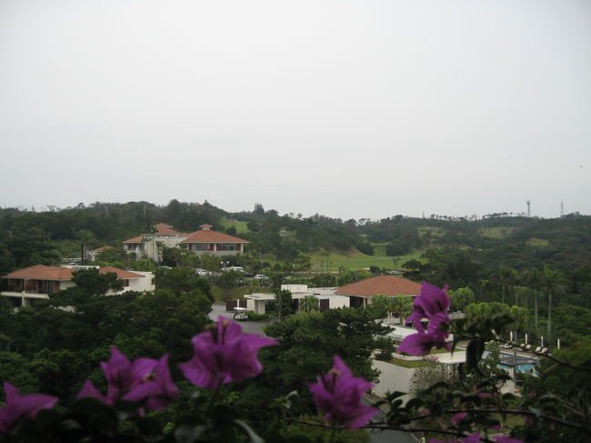 ８階のＥＶホールから。<br /><br />奥に見えるのがさっき迷って行ってしまったゴルフ棟。<br /><br />ちなみに各棟への移動はゴルフカートのようなもので連れて行ってくれます。