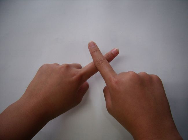 「酸っぱいからやめとけ」でなく<br />10を示す<br />大連あたりかその他の地方では、片手で<br />人差し指と薬指を交差させて　10　を表すらしい<br />実は、去年、台湾阿里山で日本の習慣通りに　9を<br />示したら、いずれも　1と誤解され9本頼んだビ−ルは1本しか出てこず、9枚買おうとした、阿里山鉄道神木線の切符も1枚しか出てこなかったので、台湾香港<br />あたりもこれらが習慣なのかもしれない。<br /><br />10<br />この場合の難点は、両手がふさがって、自分では何もできなくなる事、だから写真もとれない、だからタレントが必要、だからモデル料を払わなければならない、だけど持ってないので払えない。