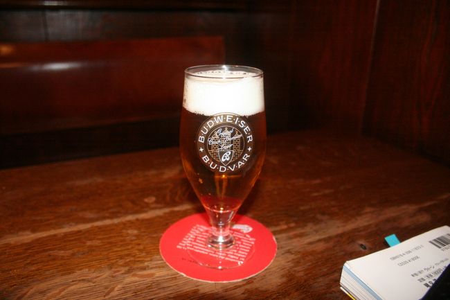 ブドヴァルを注文！激ウマ！<br />バドワイザーの語源になった銘柄らしいですが、<br />ＮＹで飲んだバドワイザーよりもずっと美味しかったです。<br />実は私、そこまでビールが好きなわけではないのですが、<br />このブドヴァルはあまりの美味しさに毎日飲んでました（笑）