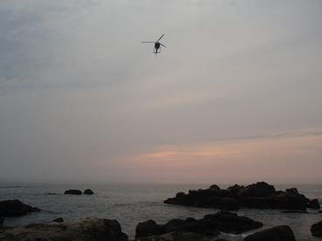 しばらくしたら、ヘリコプターが戻ってきて・・・