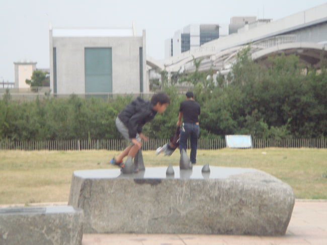 ポートアイランドの公園。