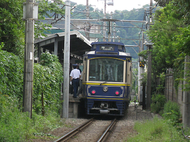 今回は鎌倉駅から江ノ電に乗って長谷まで向かいました。<br />驚いたことに、まるで朝の通勤ラッシュのような込みようで、ちょっとこのアクセスを選んだことに後悔しました。