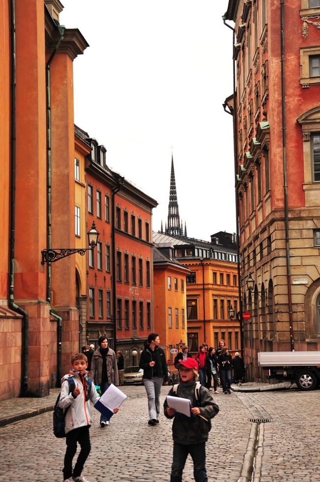 ガムラ・スタンはこのような細い路地が入り組んでいます