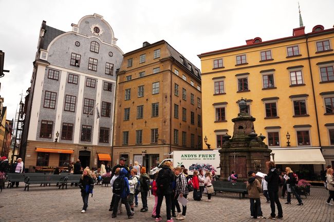 広場には小学生が来ています