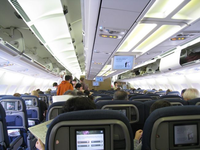 機内の様子。