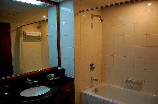 バスルーム。<br /><br />古くて、暗い感じはありますが、お湯とかは問題なくたっぷり出ます。