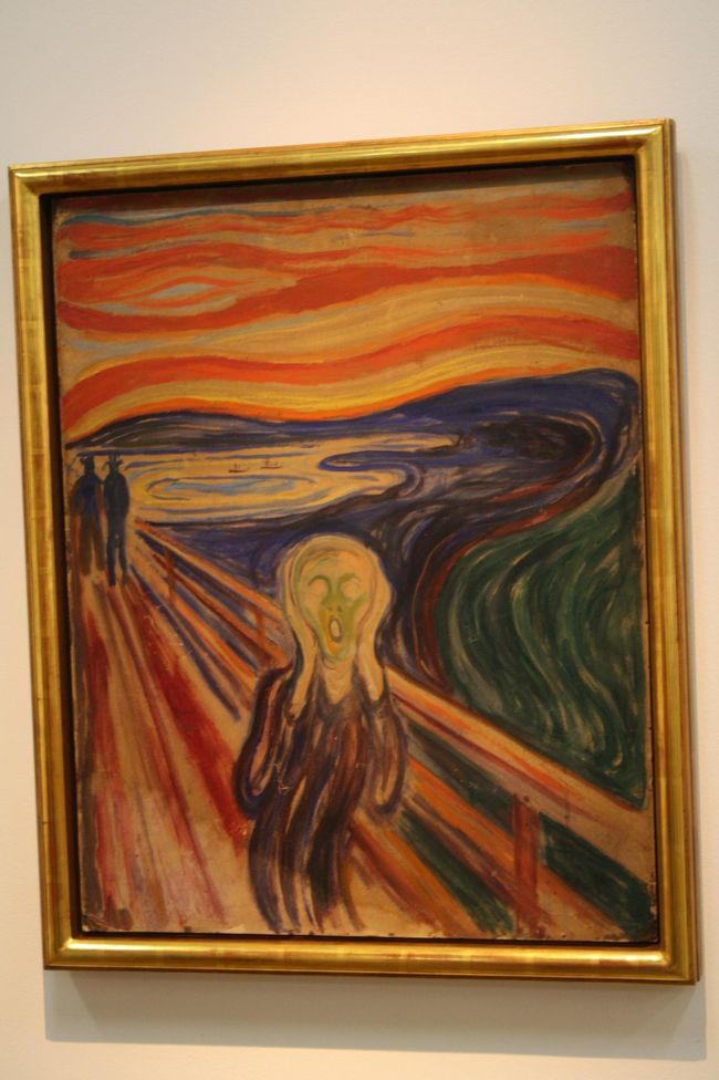 「叫び」<br /><br />国立美術館のものと比べるとタッチが荒いかな？この絵、実際には叫んでいる場面じゃないんじゃなかったっけな…。