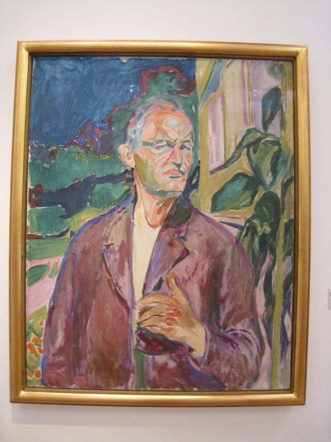 自画像。やけにキリっと男前です。