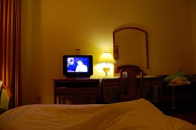 MYR10（約300円）のタクシー代をケチって、帰りも歩いてホテルに戻りました。<br />シャワーを浴びて、おやすみなさい…。<br /><br />ちなみに、TVはNHKも映りました。