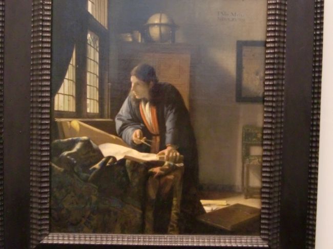 去年、ランチに負けて見損ねた<br />フェルメール「地理学者」<br />リチャード・ギア似？<br />