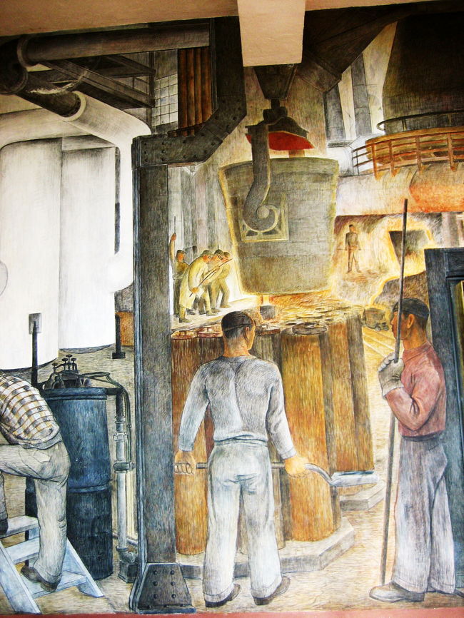 USA San Franciscoの休日⑭ コイトタワー Murals of Coit Tower