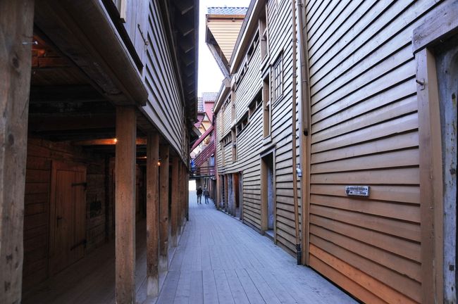 建物と建物の通路です