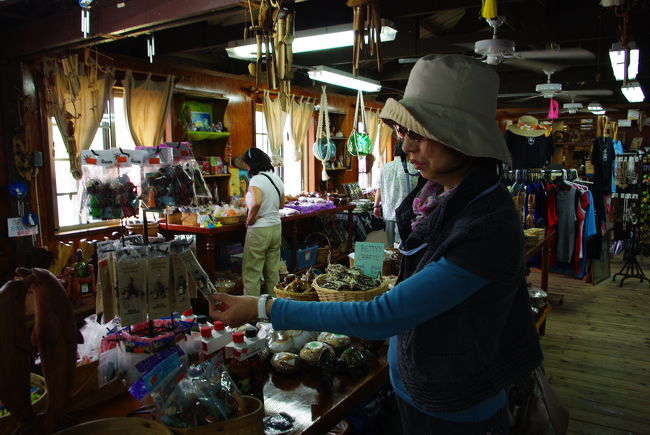 桟橋に向かう途中に、ちょっとしたお土産物屋さんに立ち寄ります。