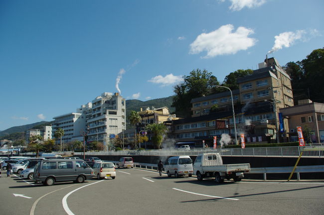 小浜温泉街の街並。