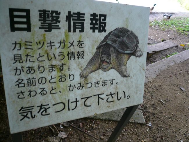 こんな看板もありました。ご注意ください。