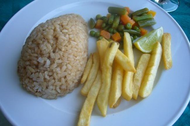 ご飯とポテト。