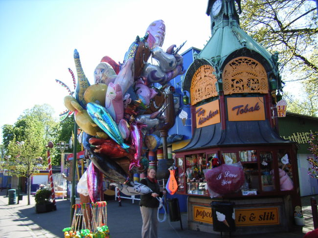 かわいい風船がいっぱい。