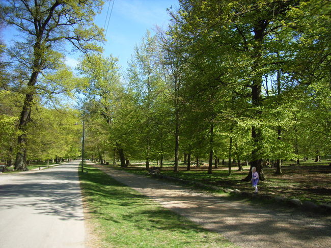 馬車で来た道を歩いて駅へと戻る。
