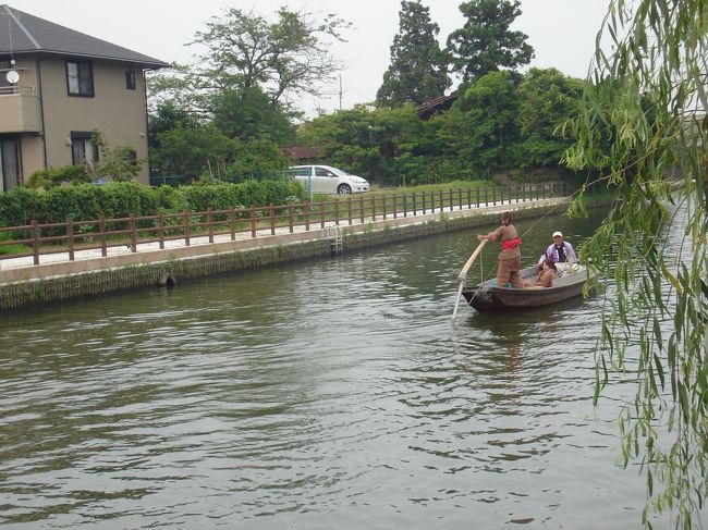 櫓船にも乗ることができます。<br /><br />１人１０００円だったかな？