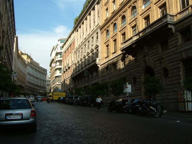 ローマの街並み。<br />