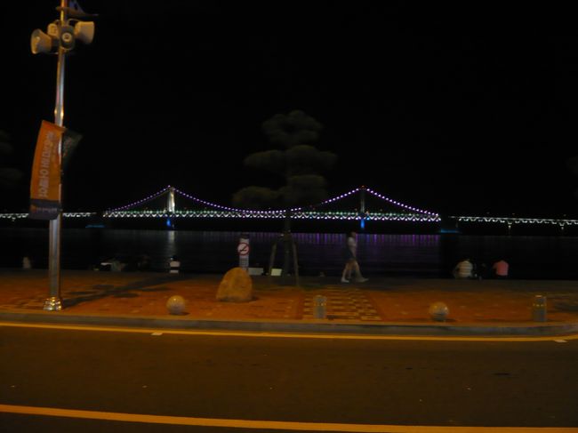 広安大橋<br /><br />2009/06/28　00:59:32　タクシーに乗る前。