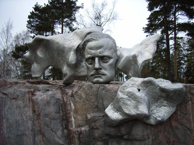 シベリウスの顔だけの写真。