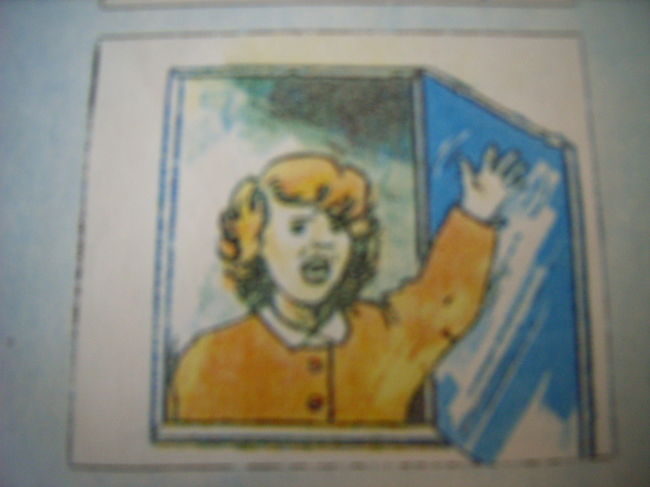 ホテルの注意書きの中にあった絵。すごくシュール。