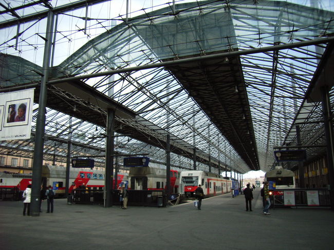 ヘルシンキ中央駅の構内。