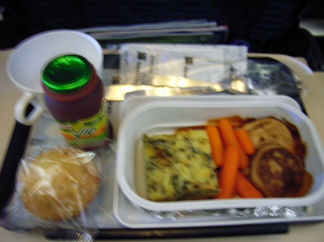 ２度目の食事。少し写真がぶれてしまった。